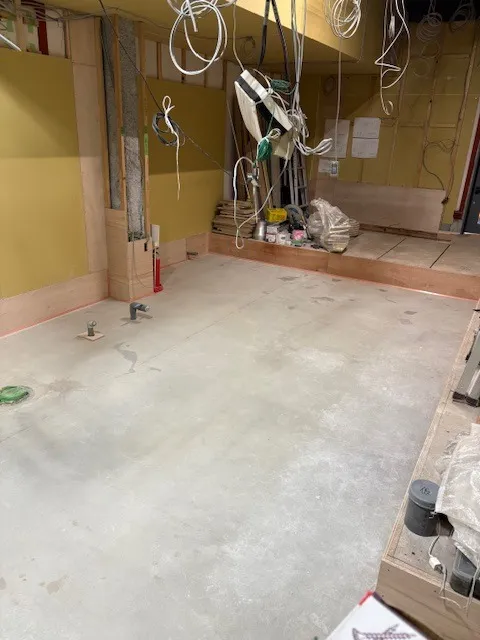 施工中：床上げ